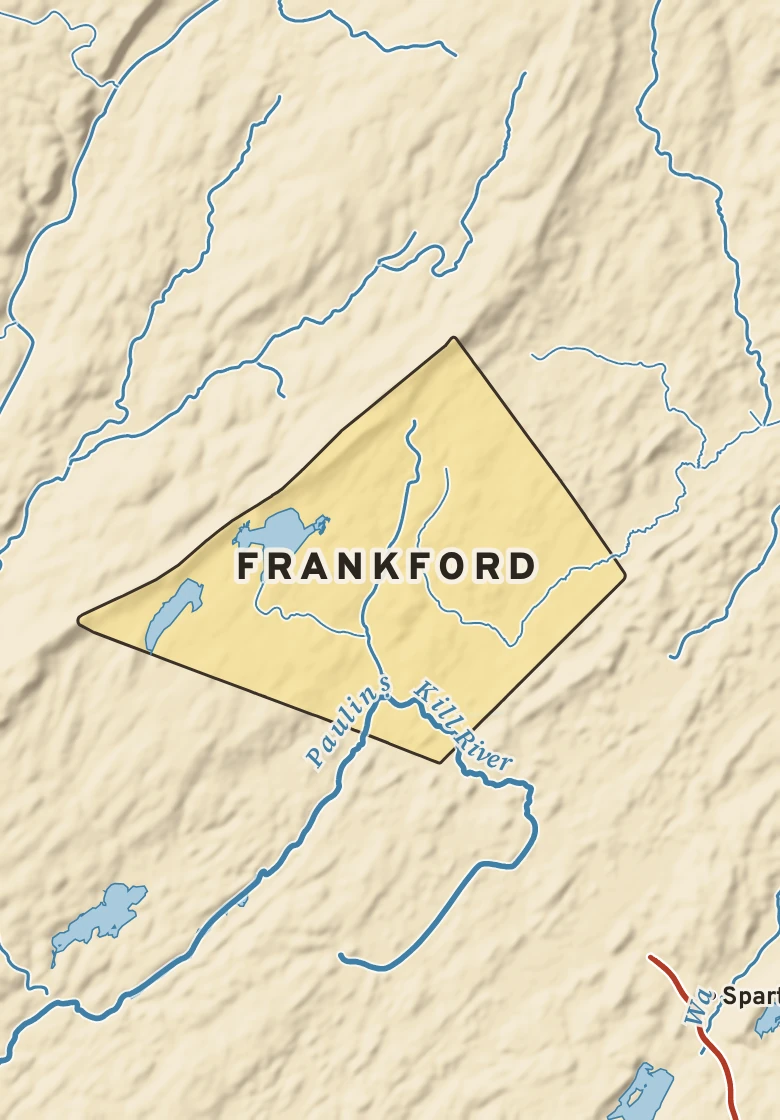 Atlas plate of Frankford, New Jersey.
