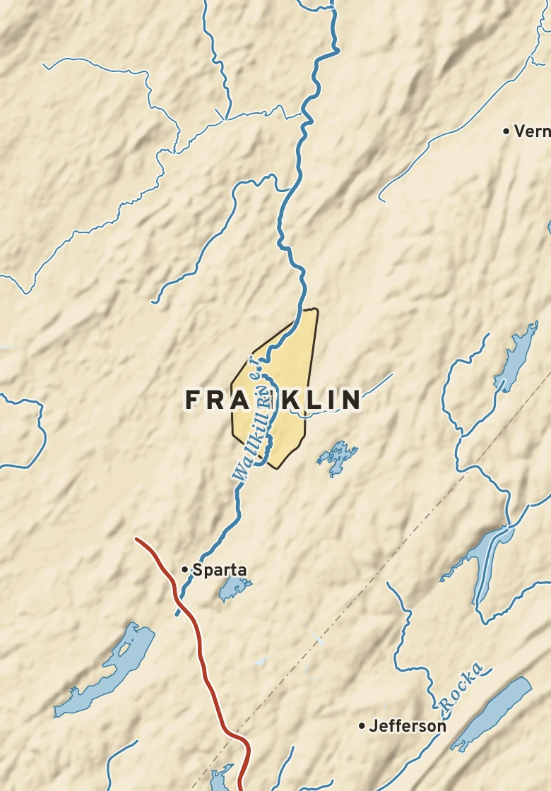Atlas plate of Franklin, New Jersey.