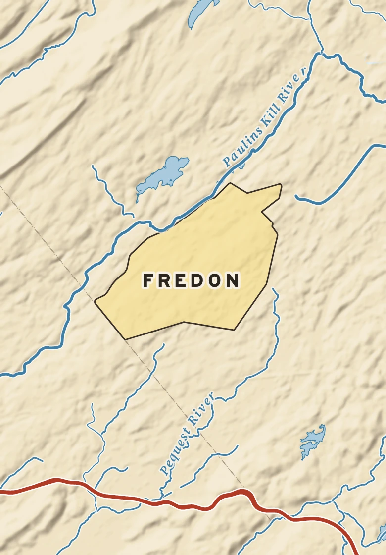 Atlas plate of Fredon, New Jersey.