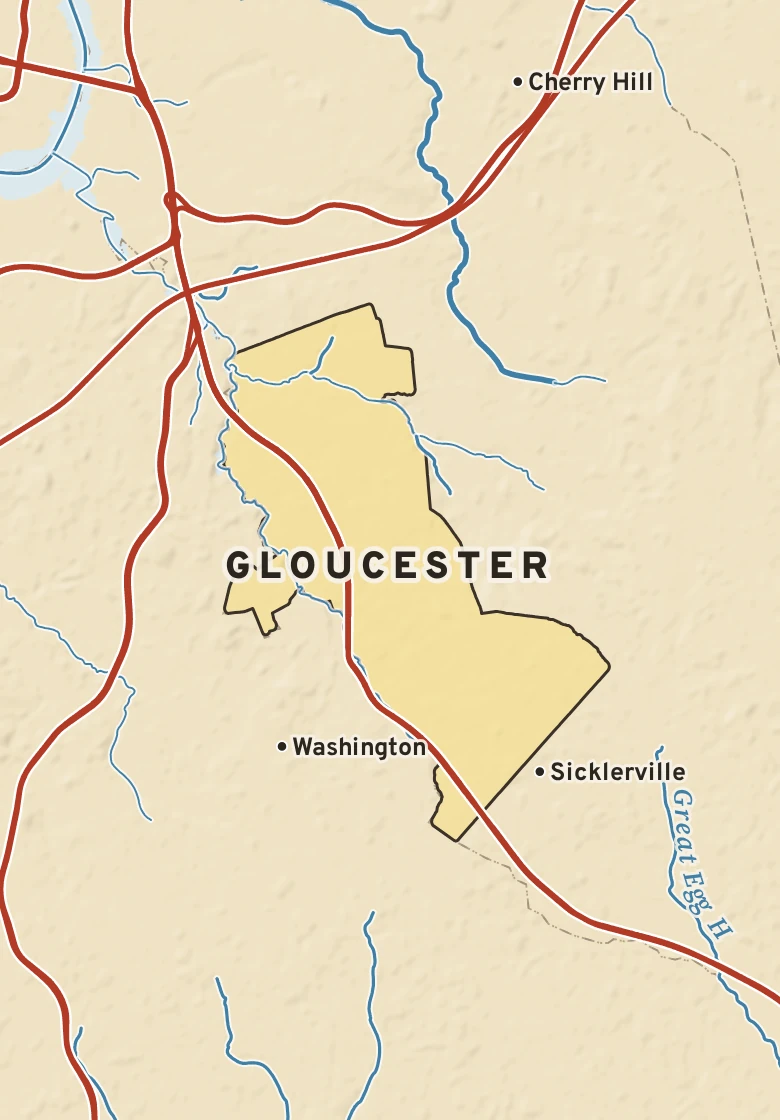 Atlas plate of Gloucester, New Jersey.