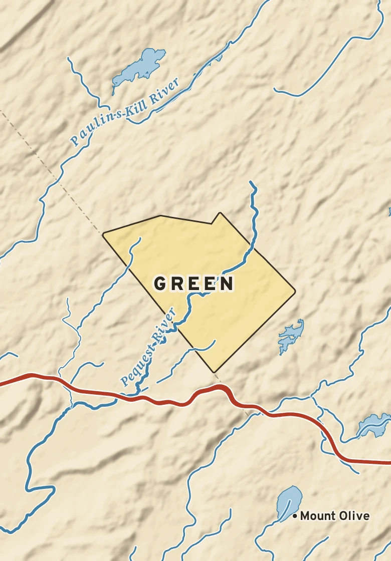 Atlas plate of Green, New Jersey.