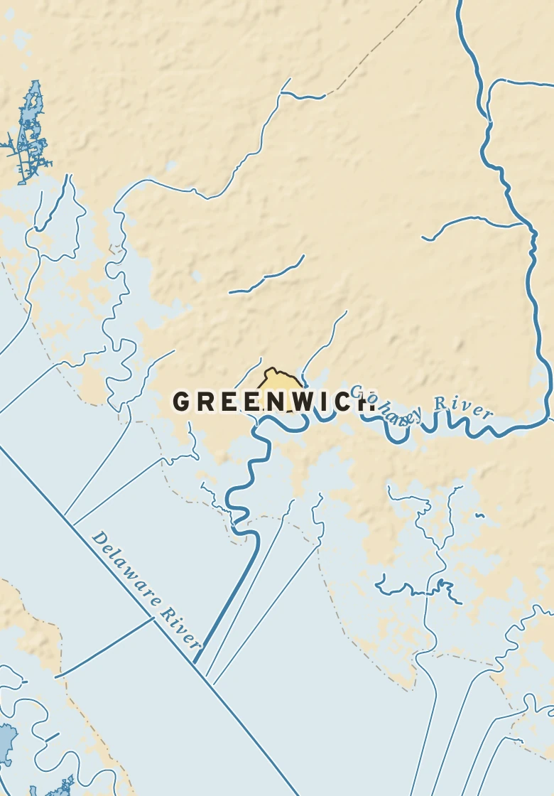 Atlas plate of Greenwich, New Jersey.