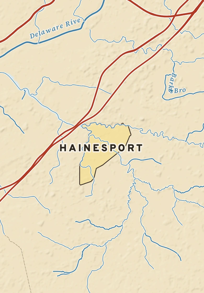 Atlas plate of Hainesport, New Jersey.