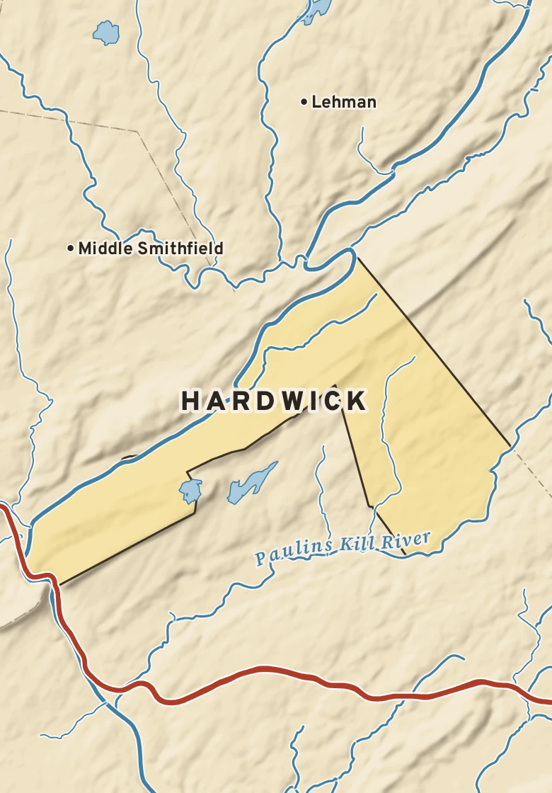 Atlas plate of Hardwick, New Jersey.