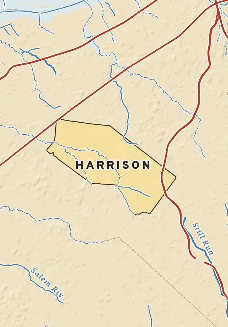 Atlas plate of Harrison, New Jersey.
