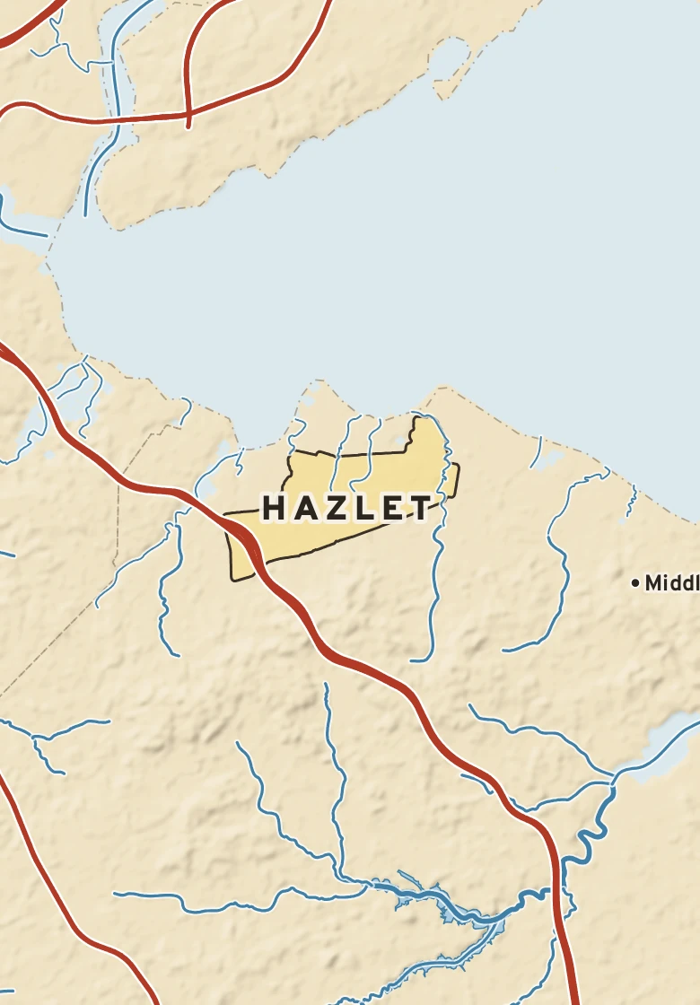 Atlas plate of Hazlet, New Jersey.