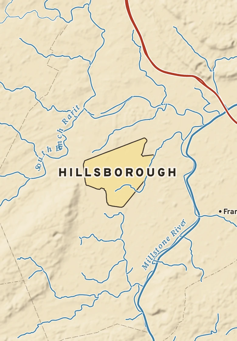 Atlas plate of Hillsborough, New Jersey.