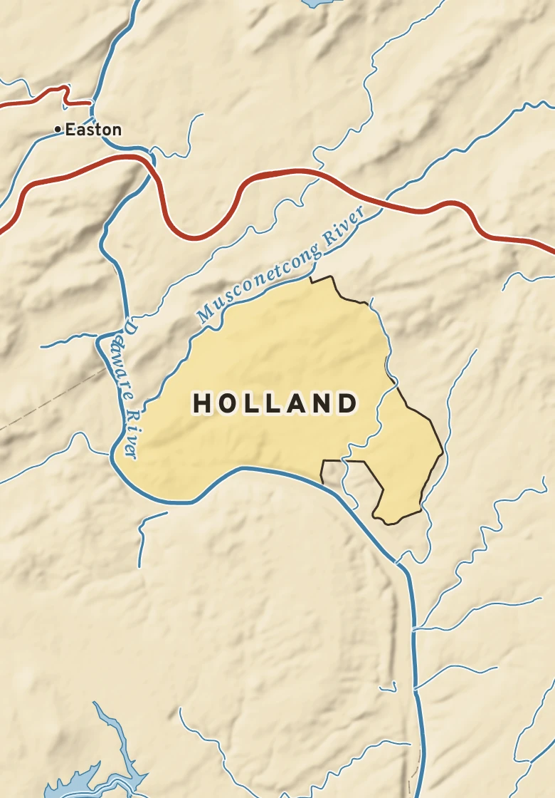 Atlas plate of Holland, New Jersey.