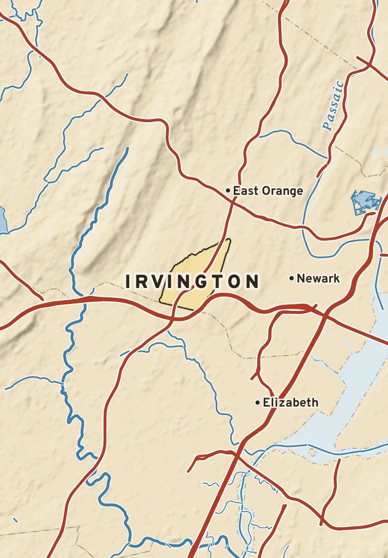 Atlas plate of Irvington, New Jersey.