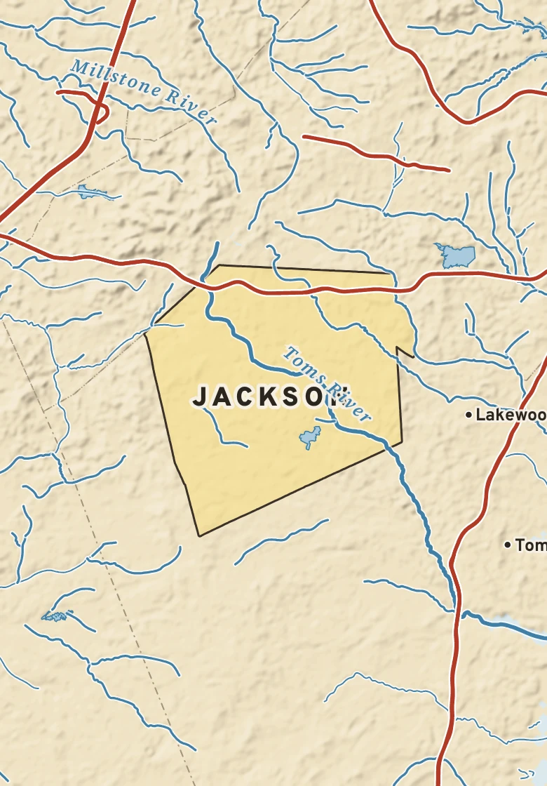 Atlas plate of Jackson, New Jersey.