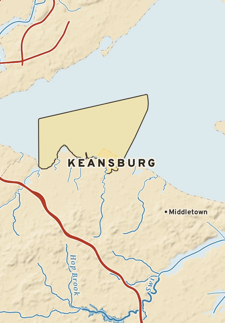 Atlas plate of Keansburg, New Jersey.