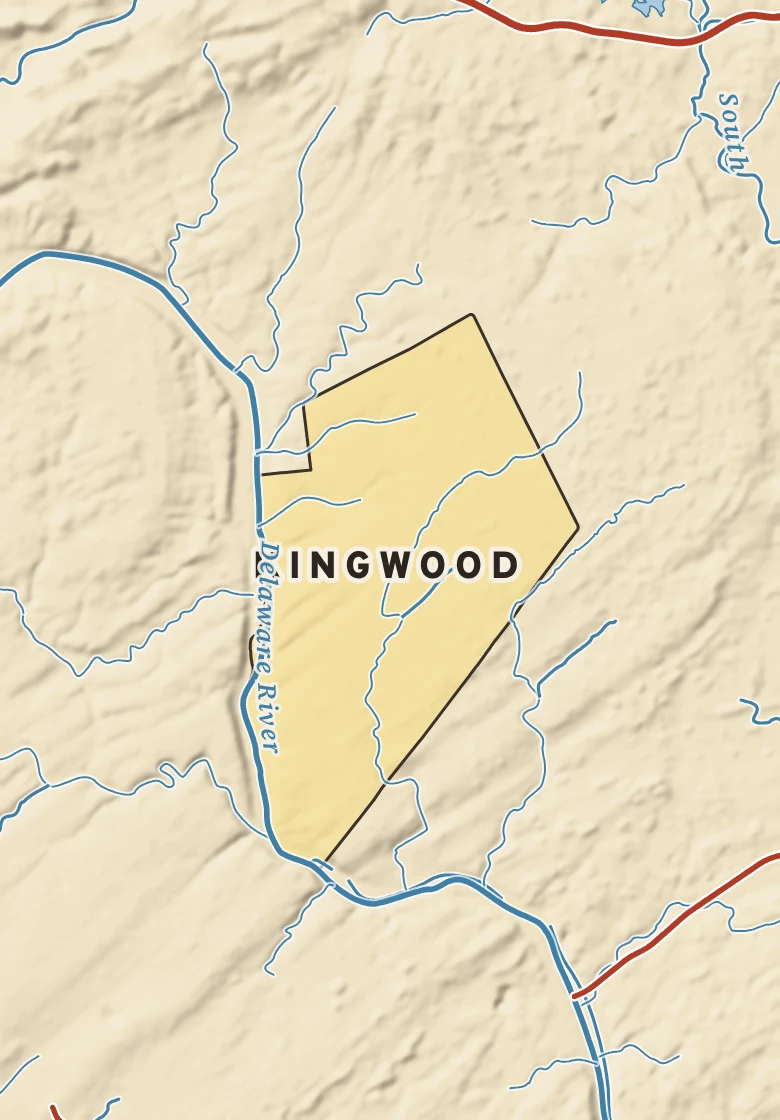 Atlas plate of Kingwood, New Jersey.