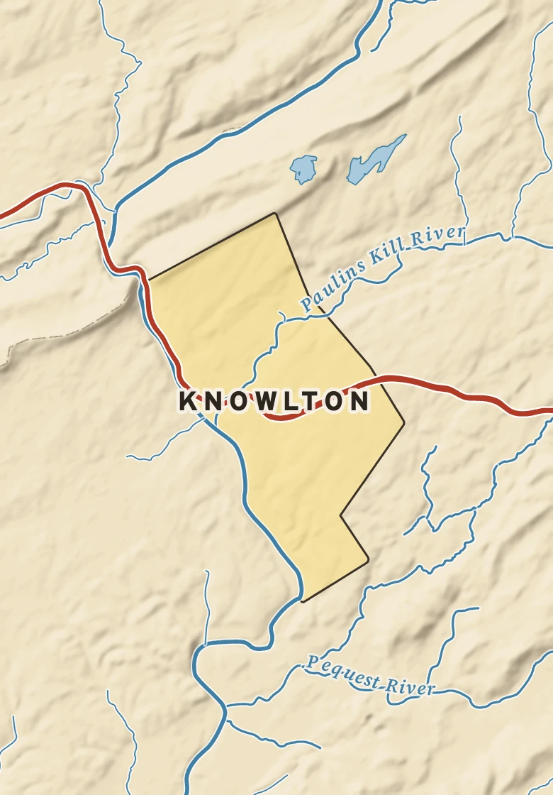 Atlas plate of Knowlton, New Jersey.