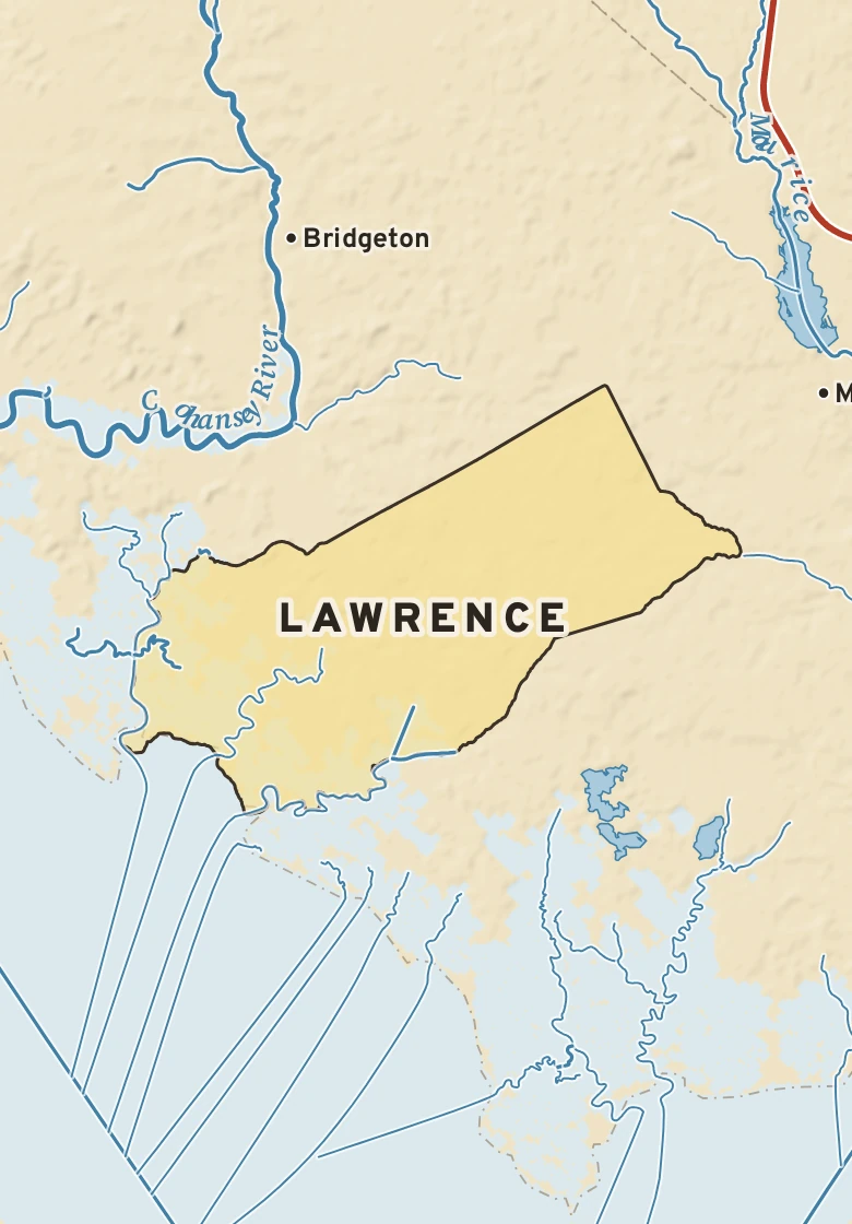 Atlas plate of Lawrence, New Jersey.