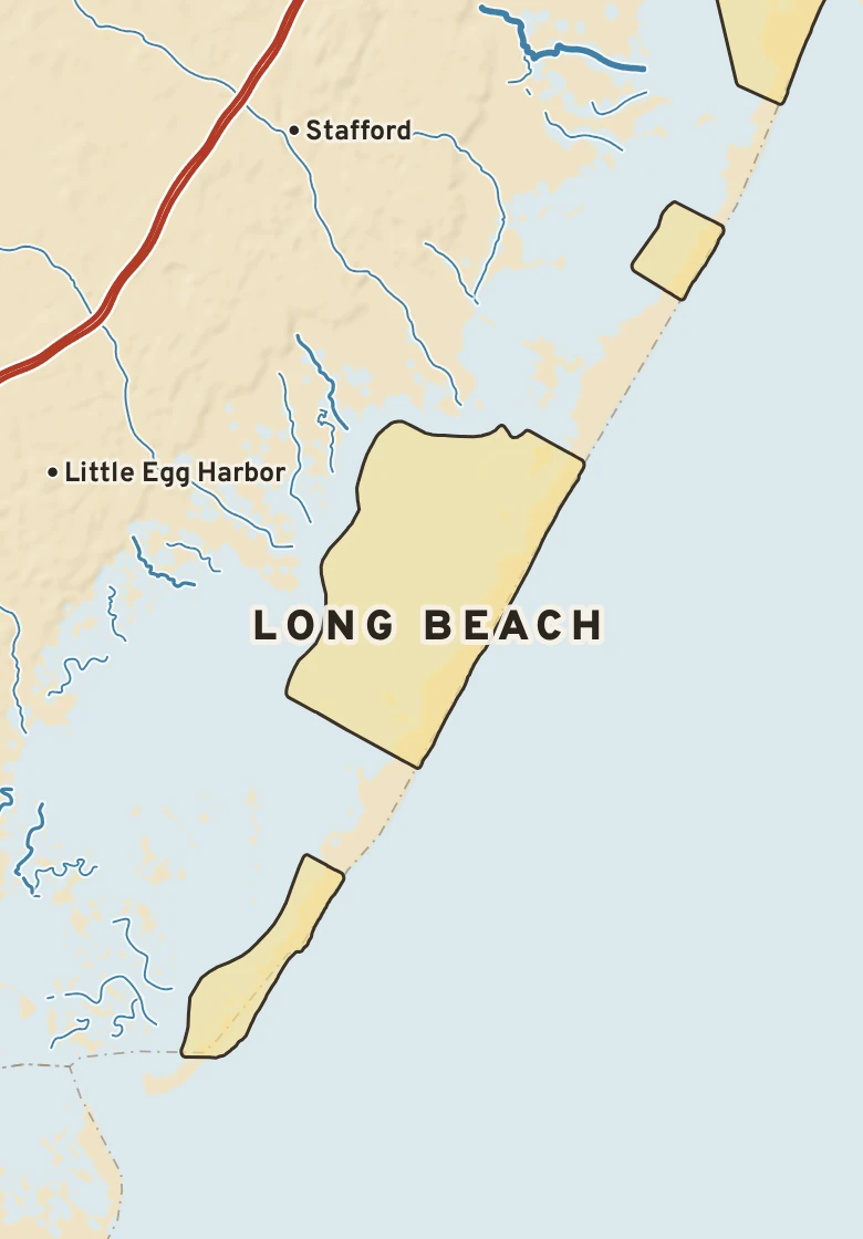 Atlas plate of Long Beach, New Jersey.