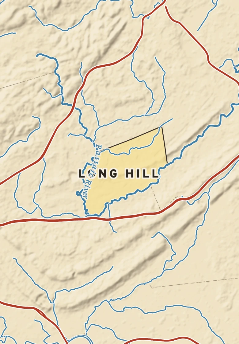 Atlas plate of Long Hill, New Jersey.