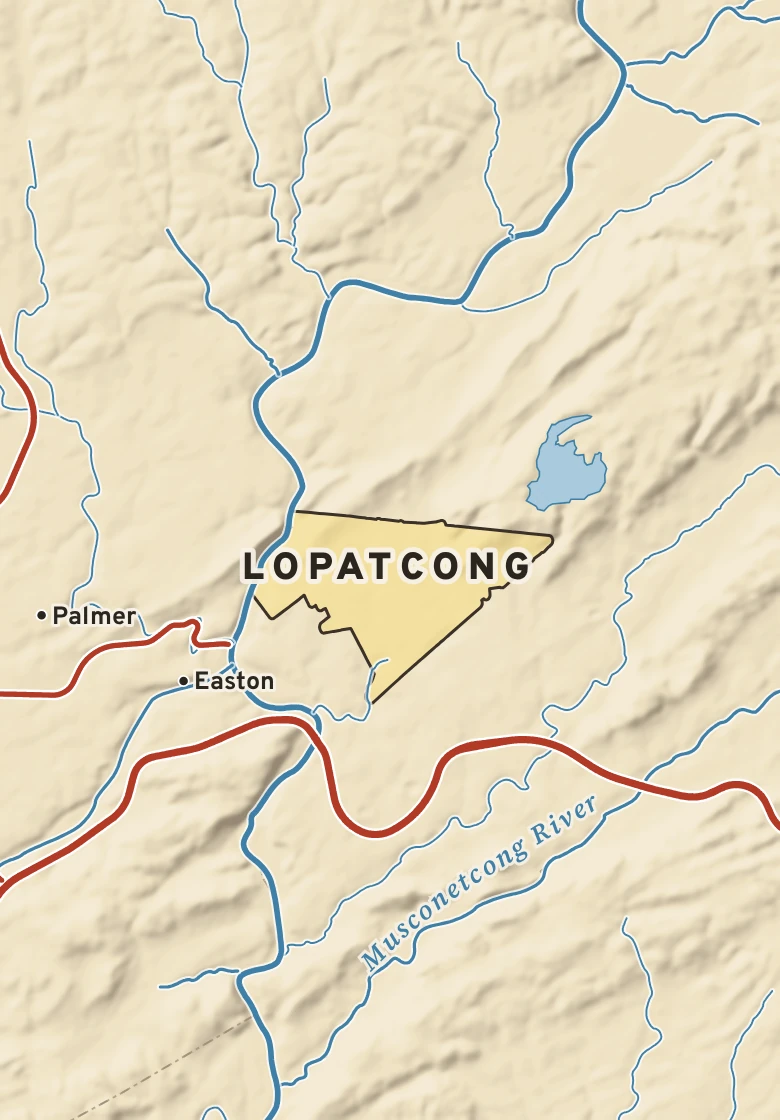Atlas plate of Lopatcong, New Jersey.