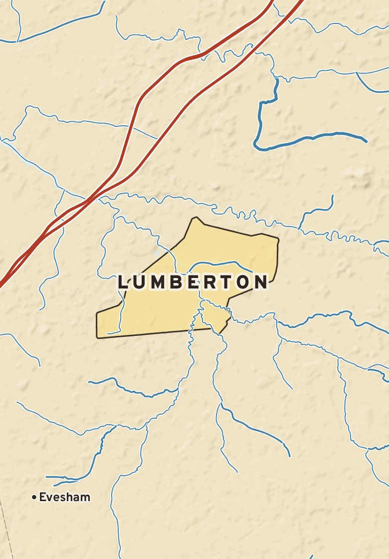 Atlas plate of Lumberton, New Jersey.