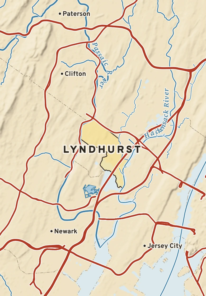 Atlas plate of Lyndhurst, New Jersey.