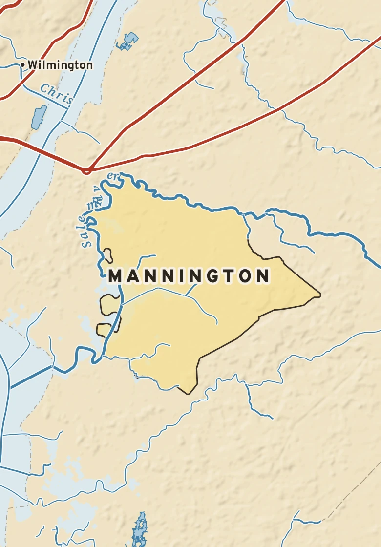 Atlas plate of Mannington, New Jersey.