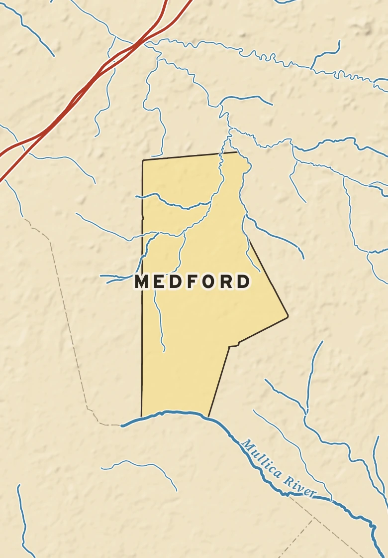 Atlas plate of Medford, New Jersey.