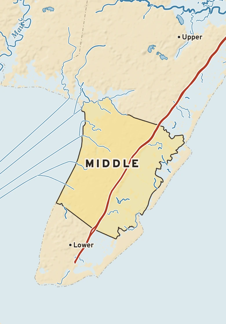 Atlas plate of Middle, New Jersey.