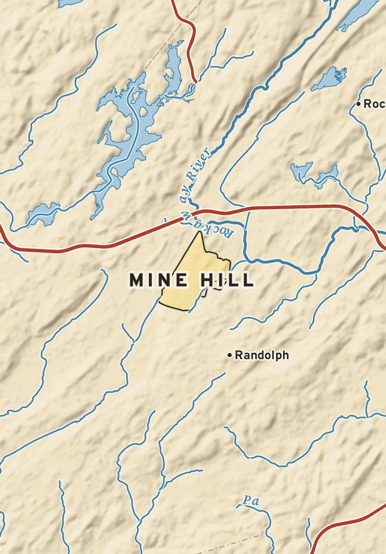 Atlas plate of Mine Hill, New Jersey.