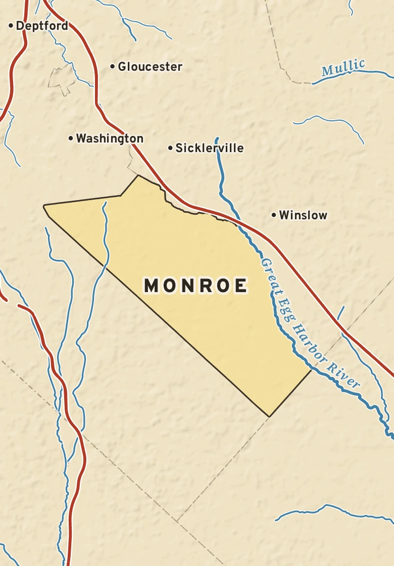 Atlas plate of Monroe, New Jersey.