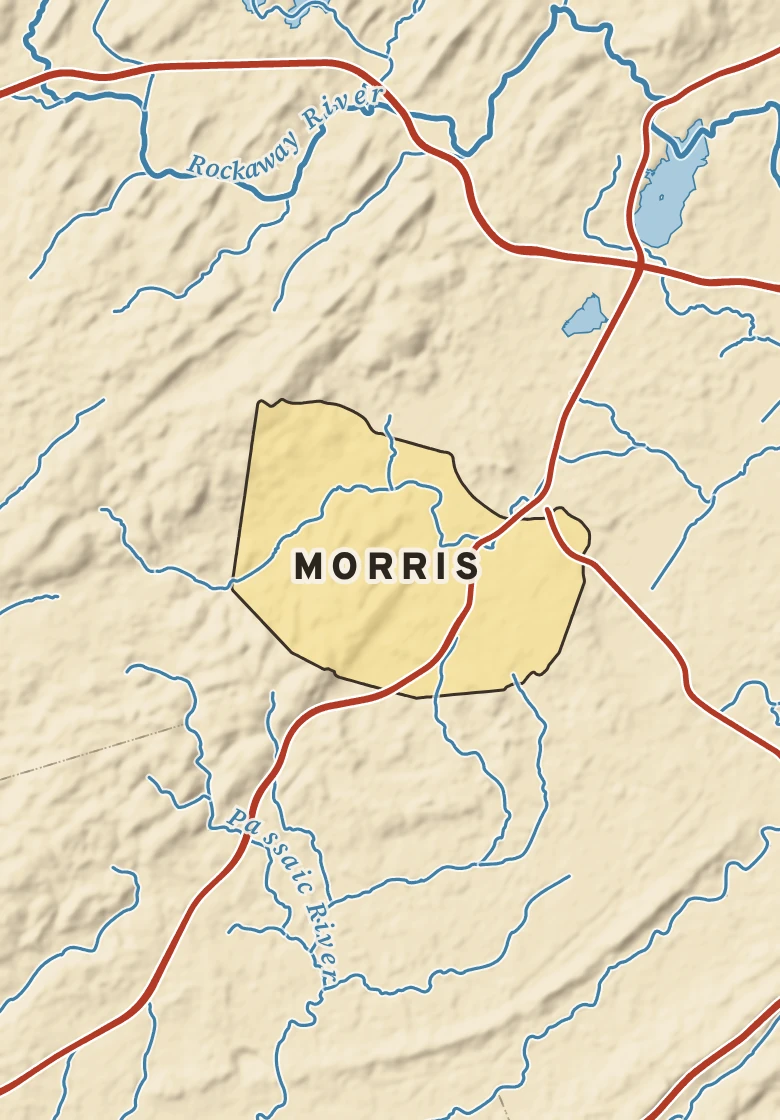 Atlas plate of Morris, New Jersey.