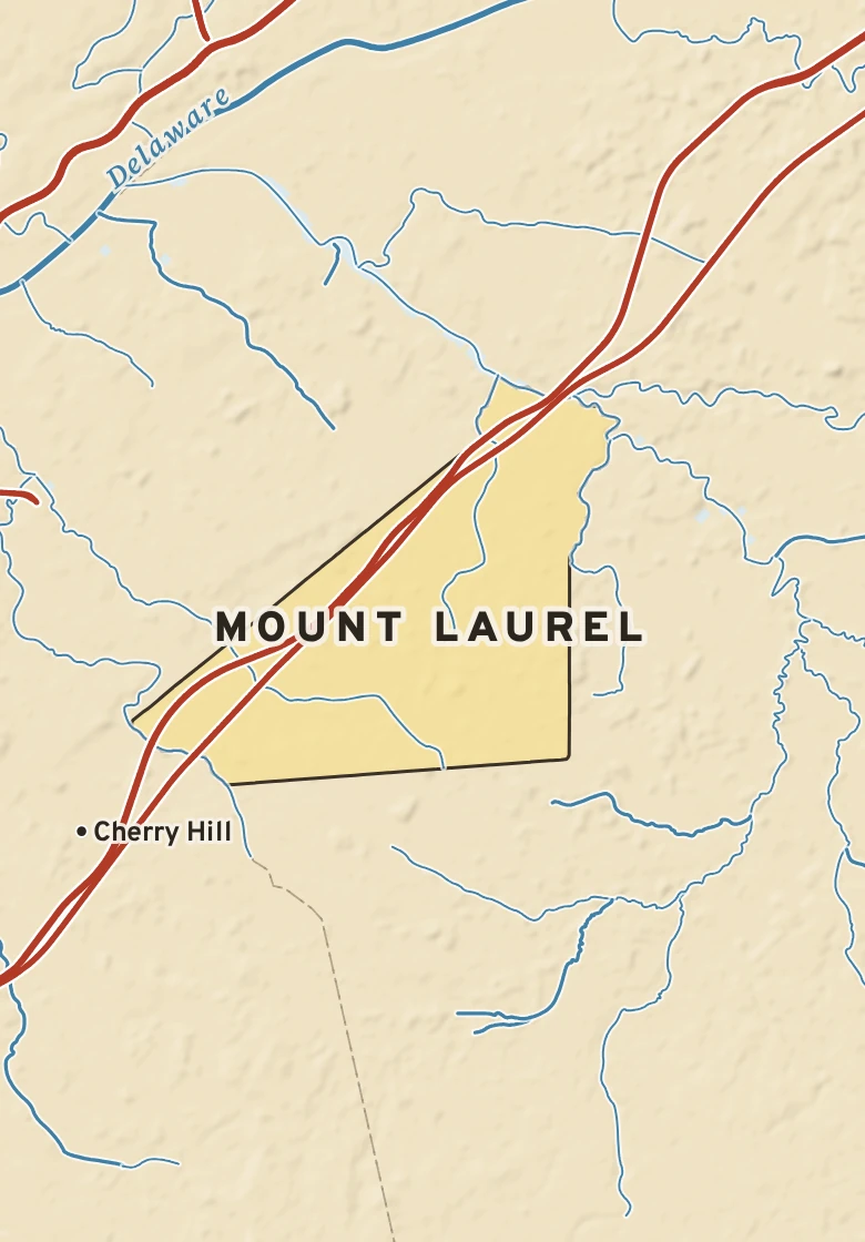 Atlas plate of Mount Laurel, New Jersey.