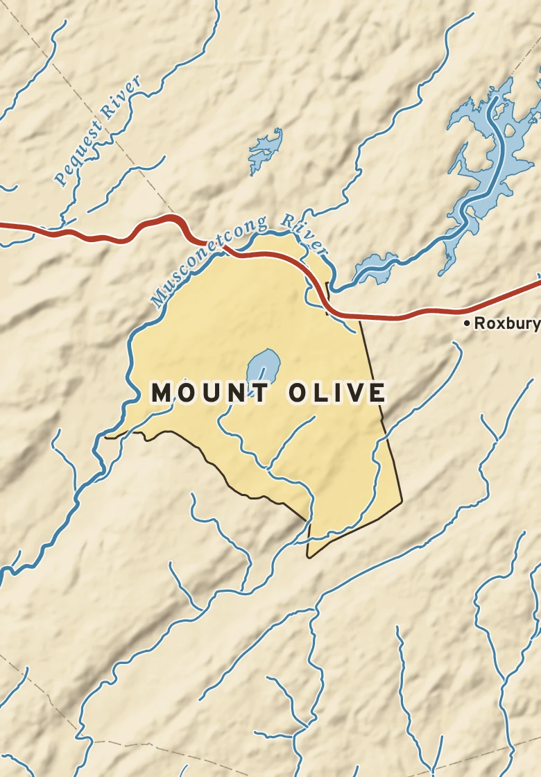 Atlas plate of Mount Olive, New Jersey.
