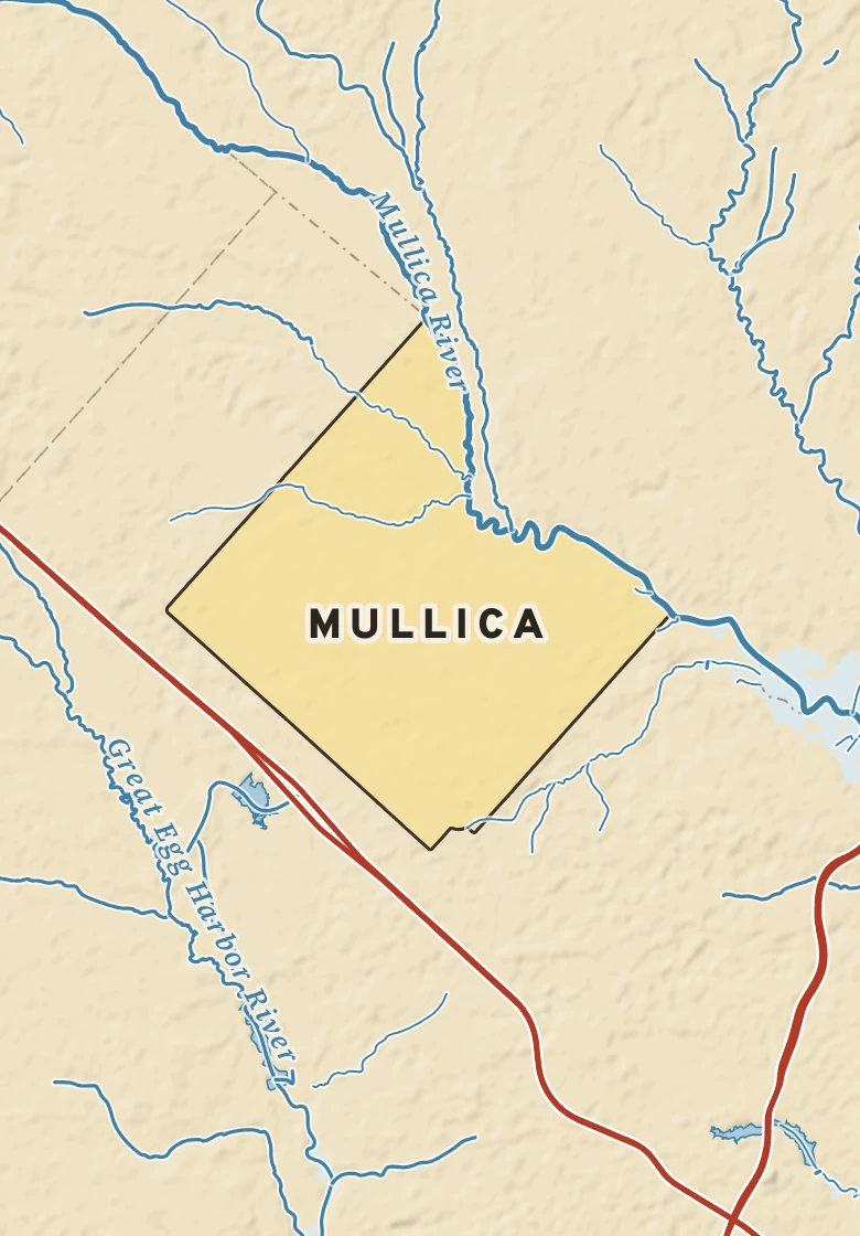 Atlas plate of Mullica, New Jersey.