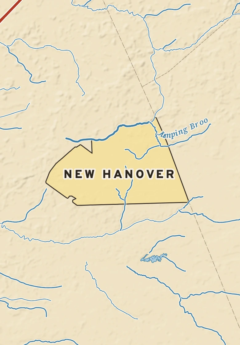 Atlas plate of New Hanover, New Jersey.
