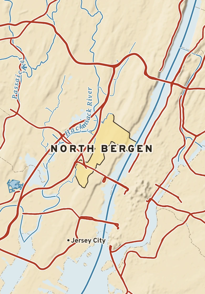 Atlas plate of North Bergen, New Jersey.