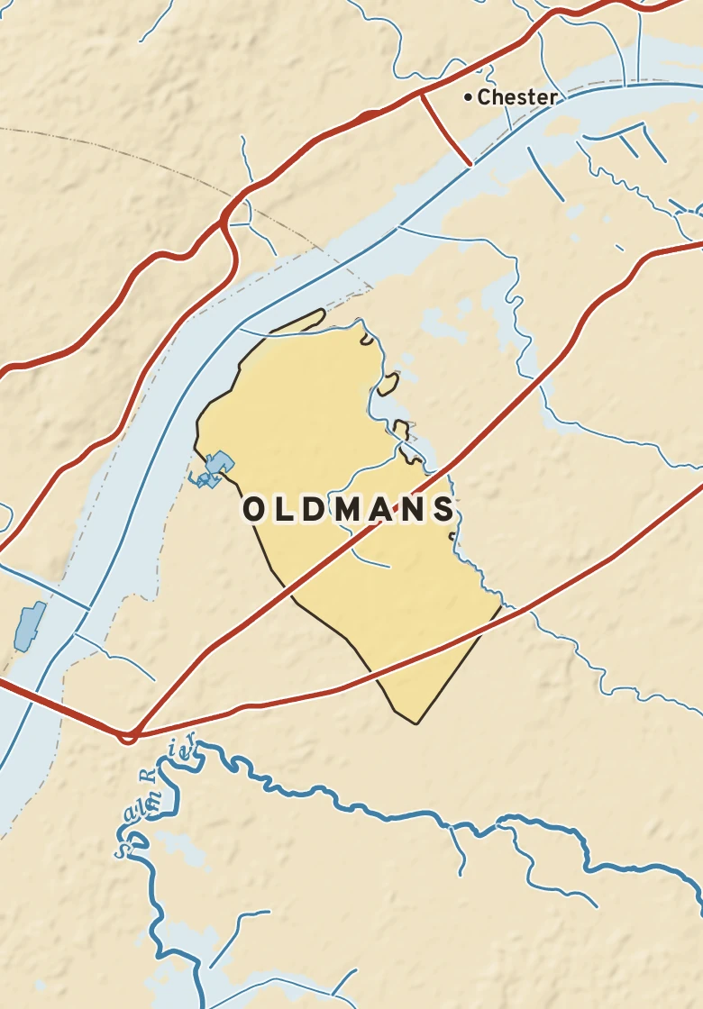 Atlas plate of Oldmans, New Jersey.