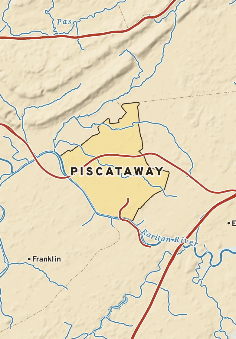 Atlas plate of Piscataway, New Jersey.