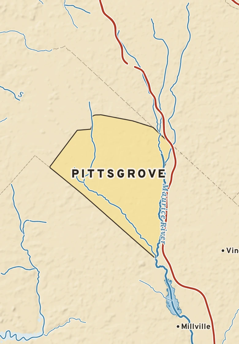 Atlas plate of Pittsgrove, New Jersey.