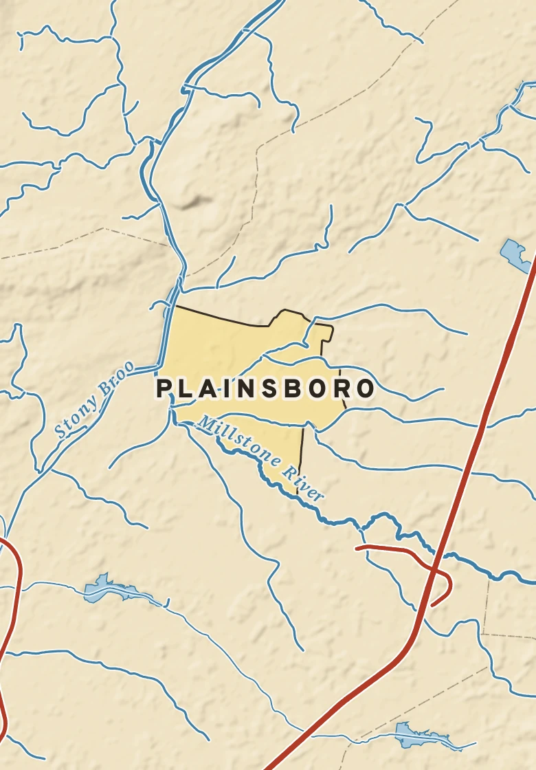 Atlas plate of Plainsboro, New Jersey.