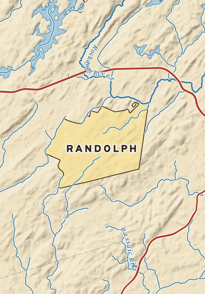 Atlas plate of Randolph, New Jersey.
