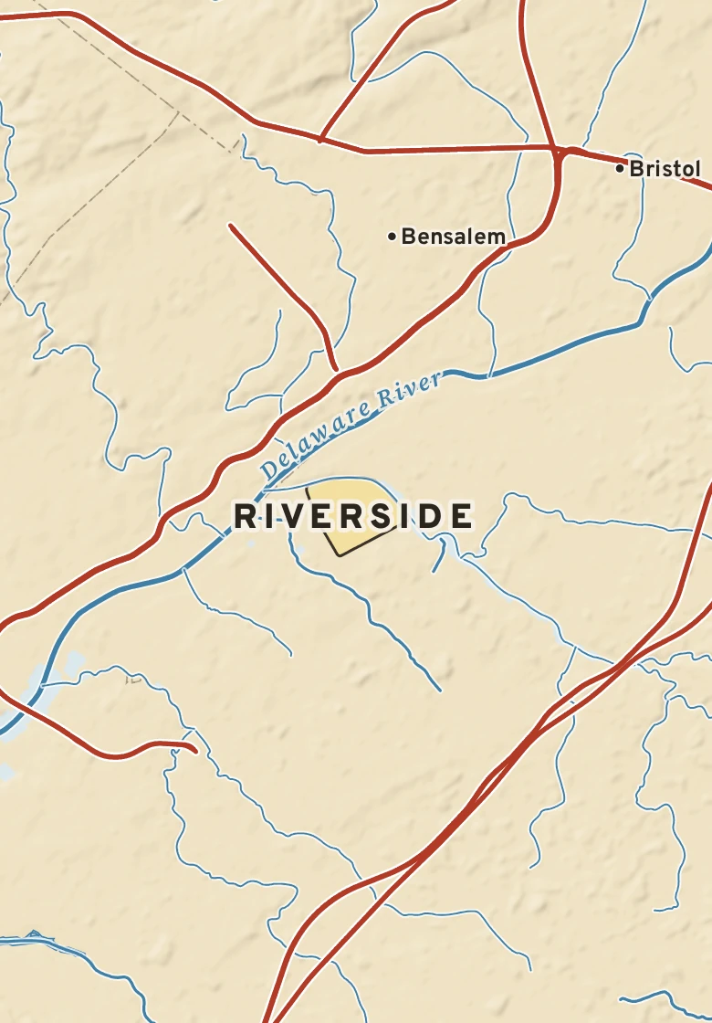 Atlas plate of Riverside, New Jersey.