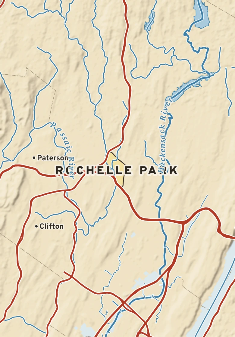 Atlas plate of Rochelle Park, New Jersey.