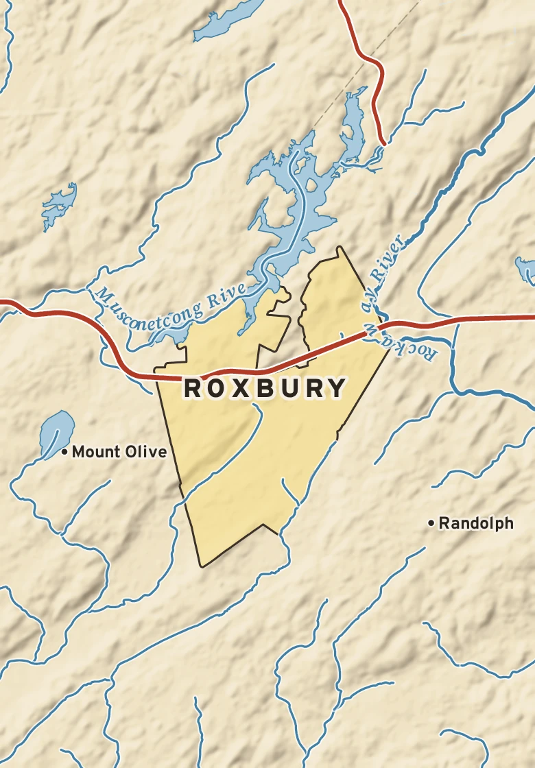 Atlas plate of Roxbury, New Jersey.