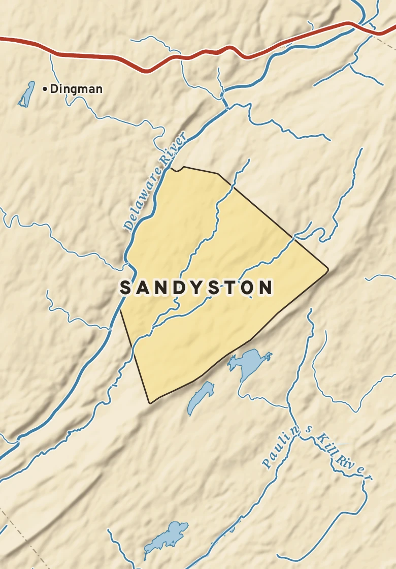 Atlas plate of Sandyston, New Jersey.