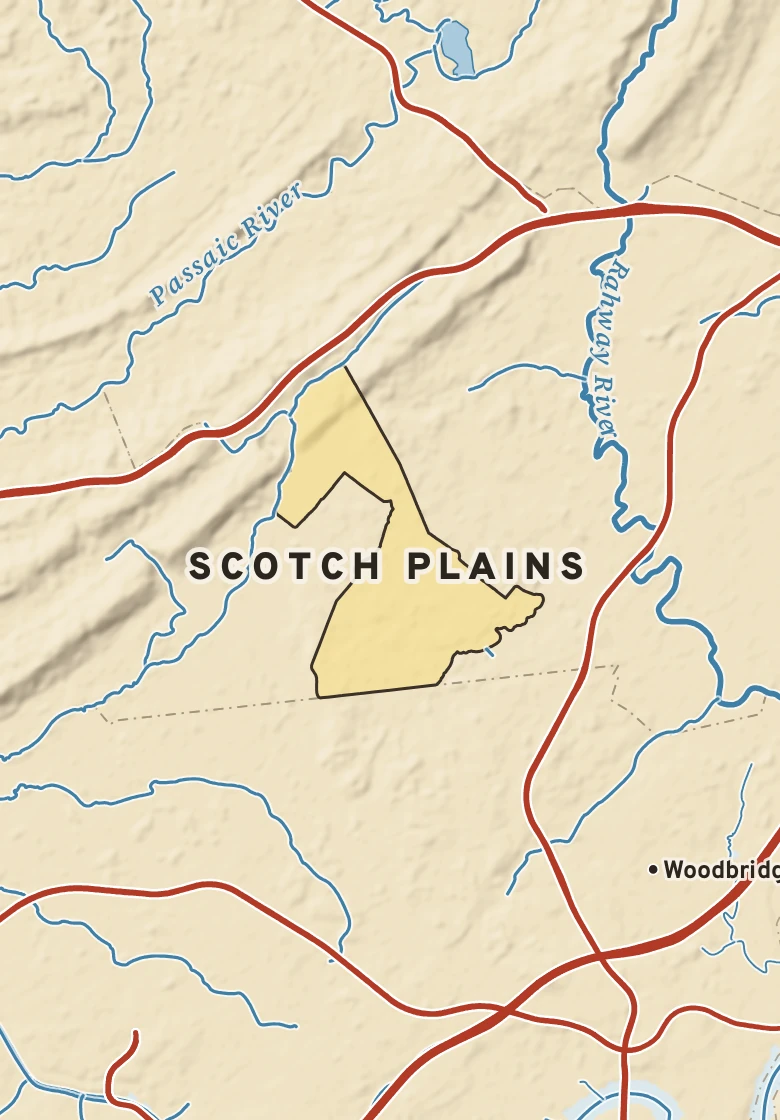 Atlas plate of Scotch Plains, New Jersey.