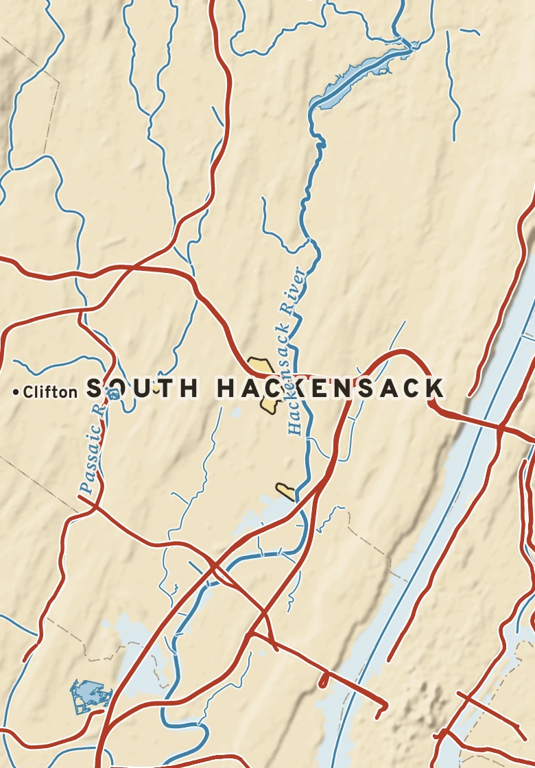 Atlas plate of South Hackensack, New Jersey.
