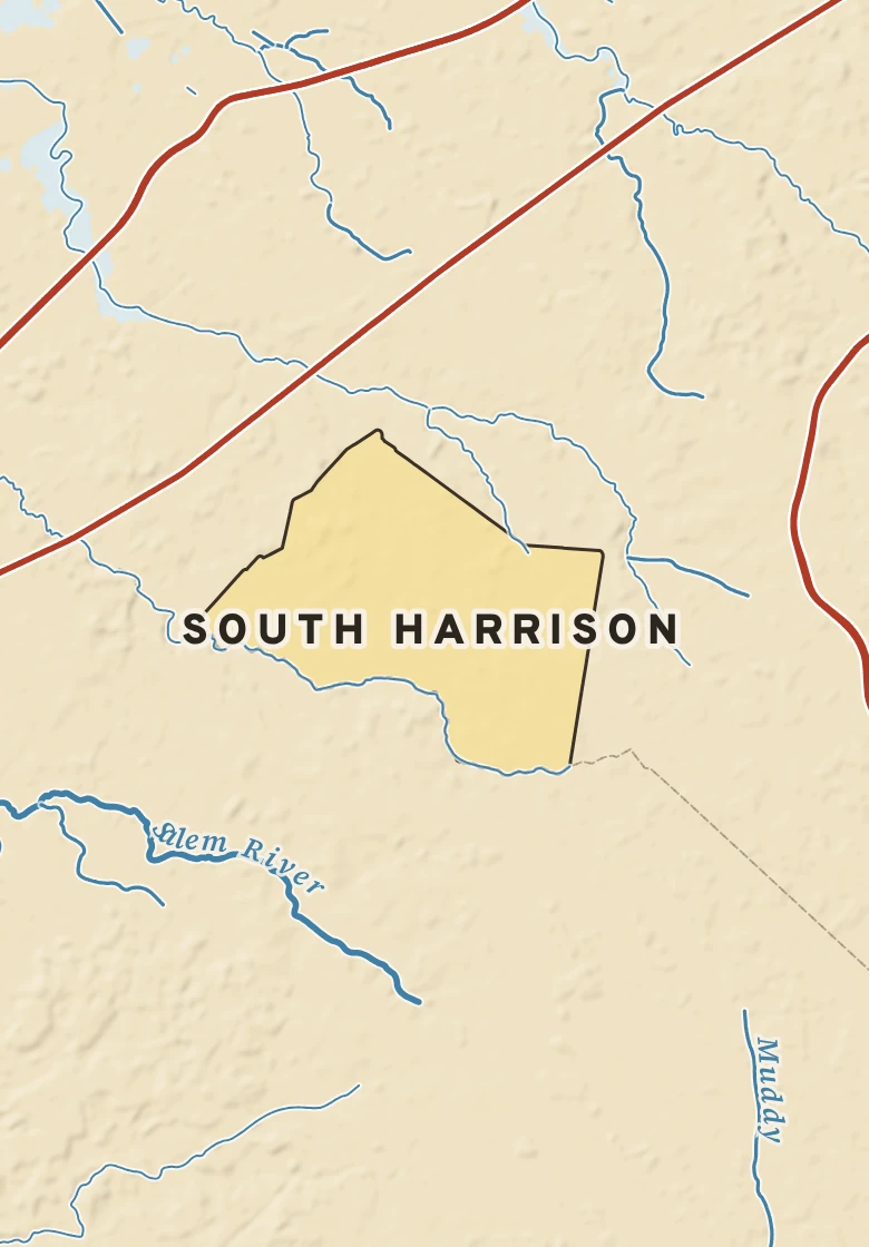 Atlas plate of South Harrison, New Jersey.