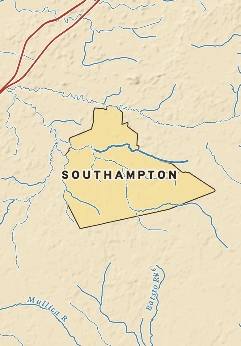 Atlas plate of Southampton, New Jersey.