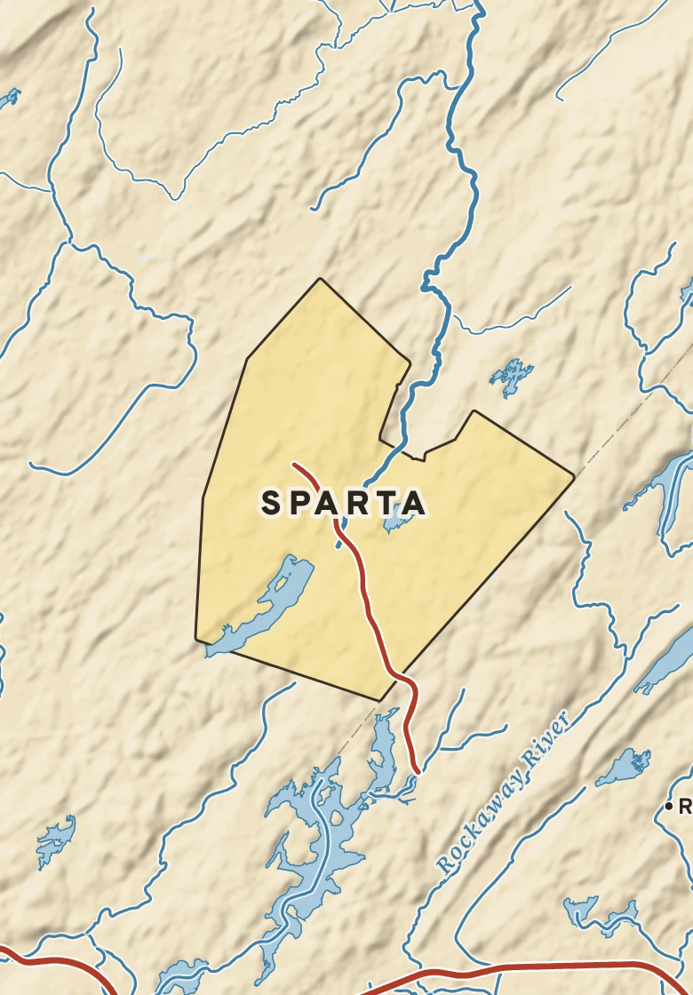 Atlas plate of Sparta, New Jersey.