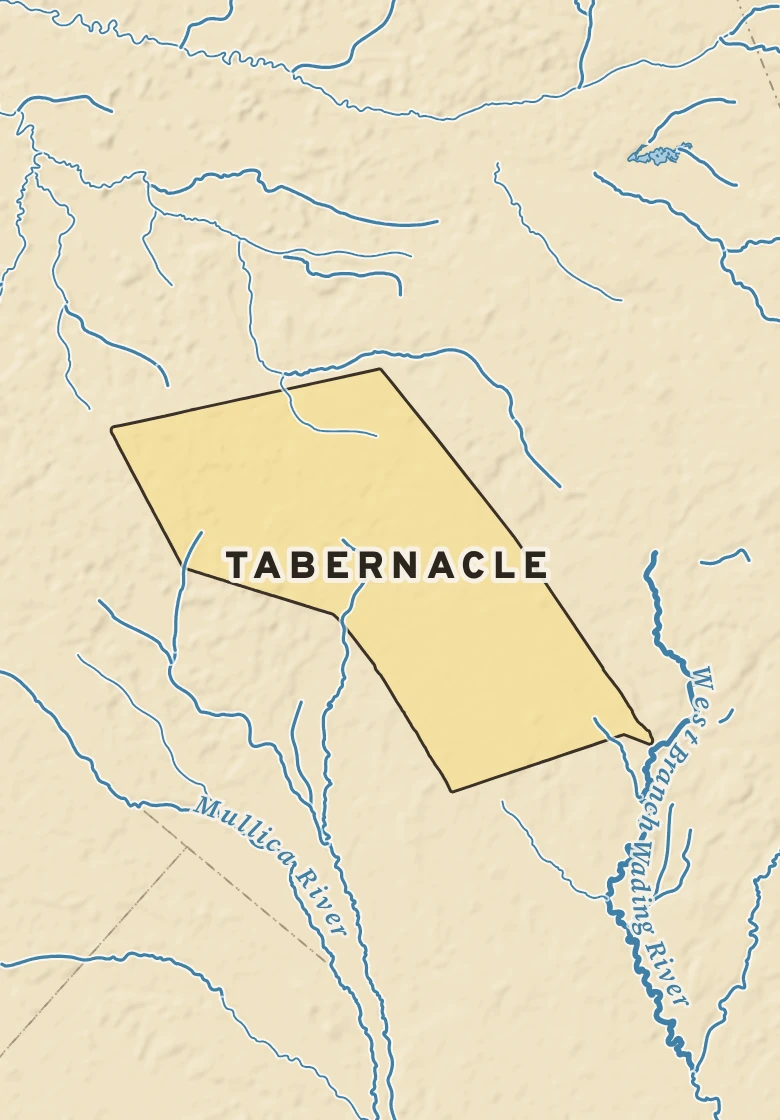 Atlas plate of Tabernacle, New Jersey.