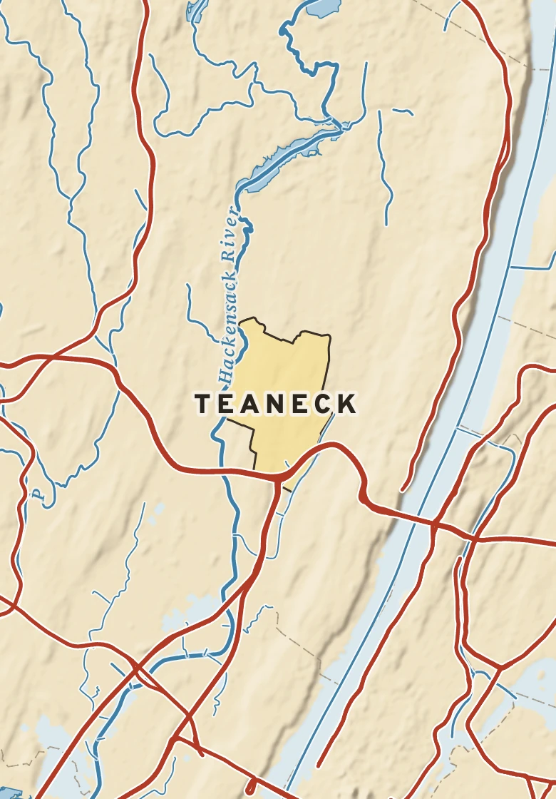 Atlas plate of Teaneck, New Jersey.